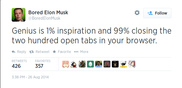 Bored Elon Musk knows